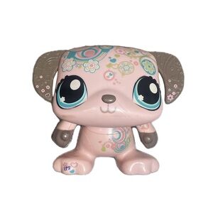 Littlest Pet Shop LPSO Harmony The Dancing Dog - Pink and Brown Puppy Figure